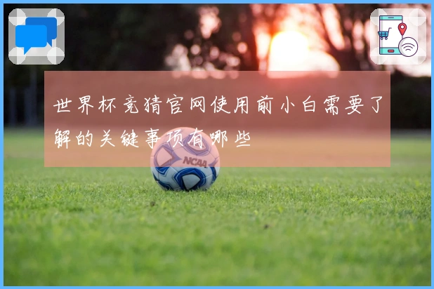 世界杯竞猜官网使用前小白需要了解的关键事项有哪些